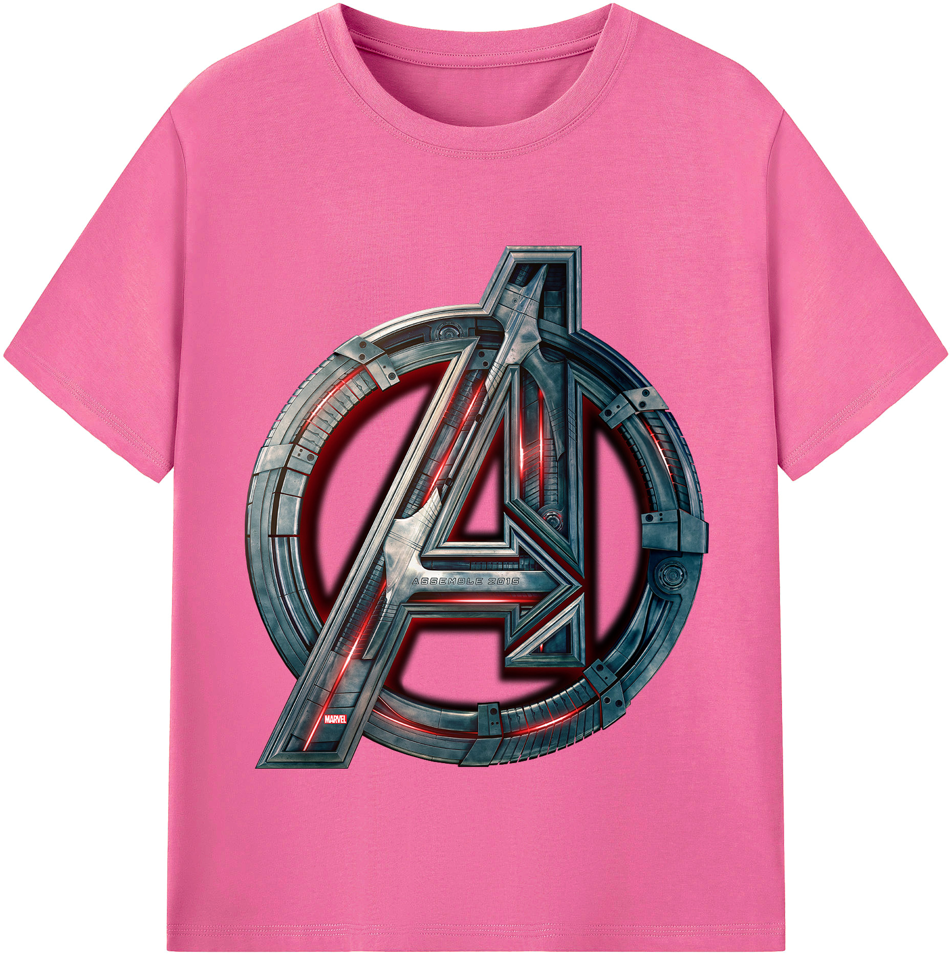 （画像用） アベンジャーズ The Avengers レディースカジュアルプリントTシャツ（綿100％）